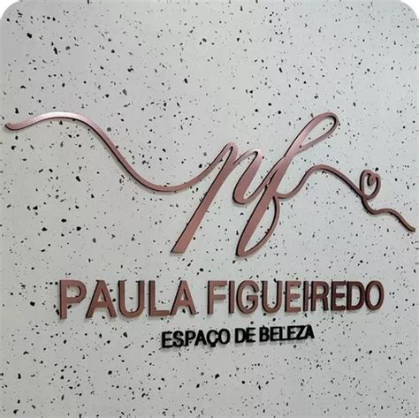 Logo Em Mdf D Personalizada Aplique De Parede Cm Brinde