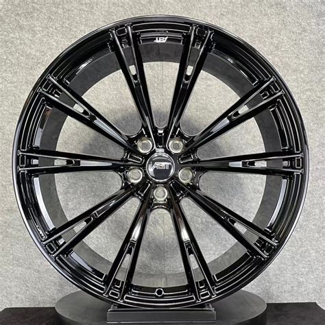 forged aluminum alloy wheels car rims  abt style bright black