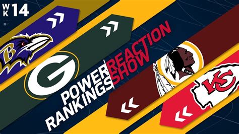 Power Rankings Week 14 Reaction Show Who Will Be The New Number 1