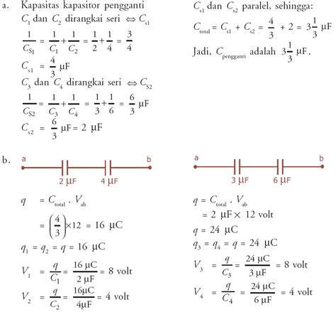 Contoh Soal Kapasitas Kapasitor Pengganti Lembar Edu