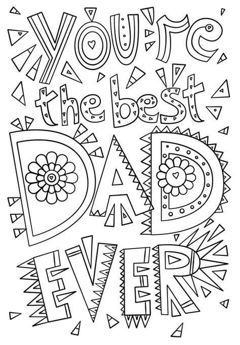 Fathers Day Printable Coloring Pages