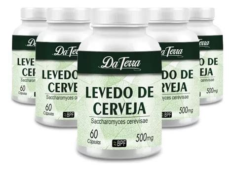 Levedura Premium Levedo Da Cerveja Em Cápsulas 6 Frascos Parcelamento