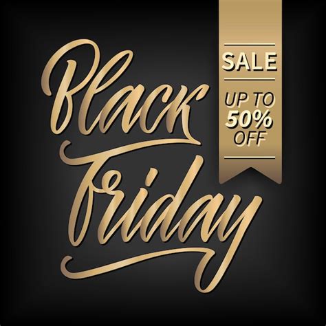 Premium Vector Lettering Of Big Sale Black Friday Typography Design Quotation Gold Vector