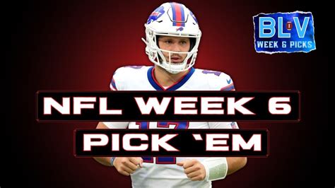 Nfl Week 6 2022 Picks Straight Up And Against The Spread Youtube