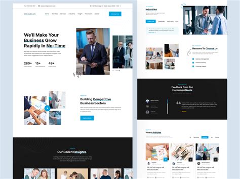 Business Consulting Website Design by Md Rimel on Dribbble