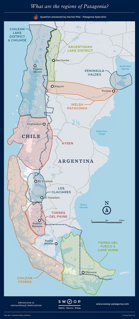 Patagonia Map | Discover Patagonia's regions with Swoop