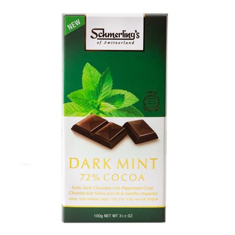 Schmerling S Swiss Dark Mint Cocoa Chocolate Bar Grams From