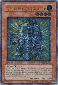 Crystal Beast Topaz Tiger Utr Force Of The Breaker Yugioh