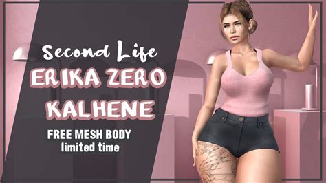 FREE MESH BODY ERIKA ZERO Second Life YouTube