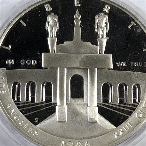 1984 S Los Angeles XXIII Olympiad Coliseum Commemorative Proof Silver