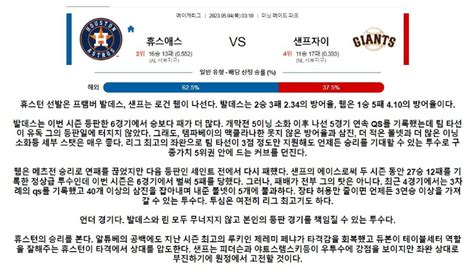 스포츠무료중계 패널mlb분석 0310 휴스턴 Vs 샌프란시스코 Gl패널종합분석 굿라이브티비해외축구중계사이트