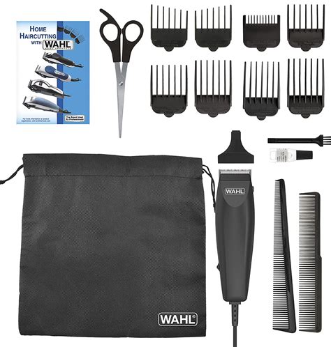 Wahl Homecut Travel Size Male Hair Cutting Kit Black 18 Piece Set