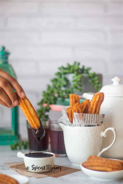 The Best Eggless Churros Recipe - Spices N Flavors