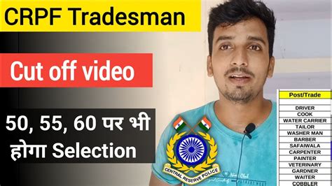 CRPF Tradesman Result Download कब हग Cut off for Crpf tradesman