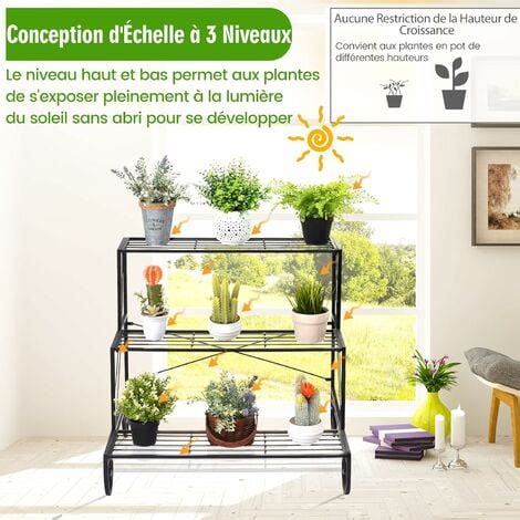 Relax Life Tag Re Fleurs Niveaux En M Tal Porte Plante En