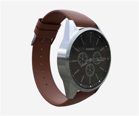 ArtStation - Wristwatch with Leather Strap 03 | Resources