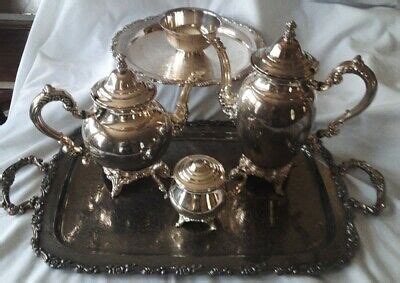 Tea Coffee Pots Sets Vintage Oneida Silversmiths