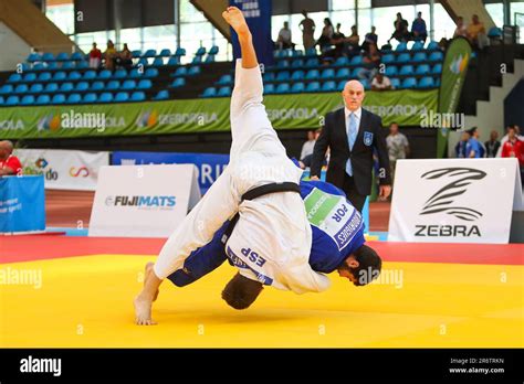 Madrid Spain Th June Judokas In Action During Madrids