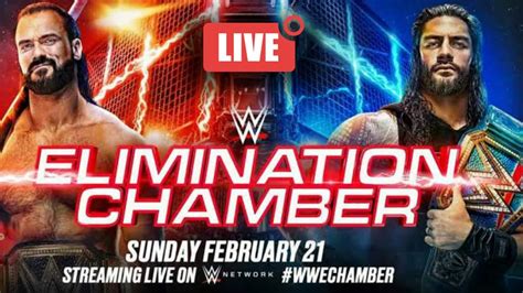 Wwe Elimination Chamber Ppv 2021 Matches Live Streaming Youtube