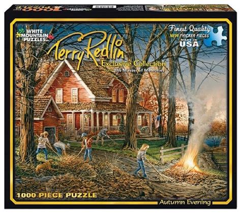 2009 White Mountain Terry Redlin Autumn Evening Jigsaw Puzzle 1000 PC