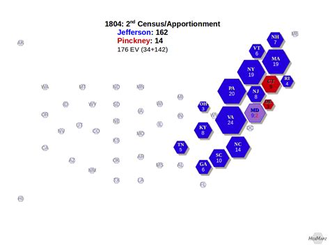 U.S. Electoral Map 1804 – HexMapz