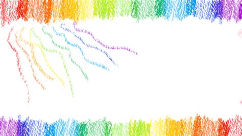 Imagen Horizontal De La Frontera Del Arco Iris Colorido Cray N Png