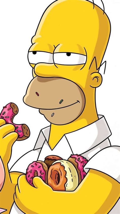 Homer Simpson Isst Donuts Simpson Iphone Simpsons Drawings Homer