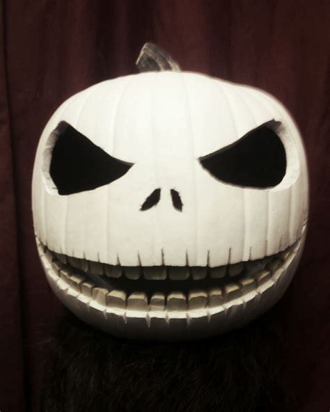 Jack Skellington Pumpkin Painting at PaintingValley.com | Explore ...