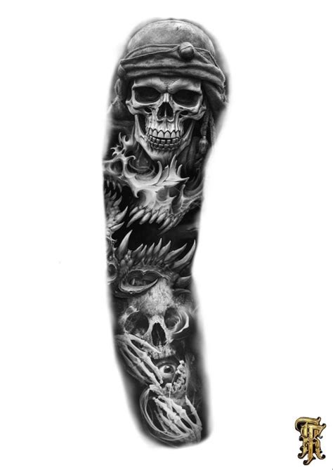 Pin By La Louster On Tatuaje Pierna In 2024 Skull Sleeve Tattoos Black And Grey Tattoos