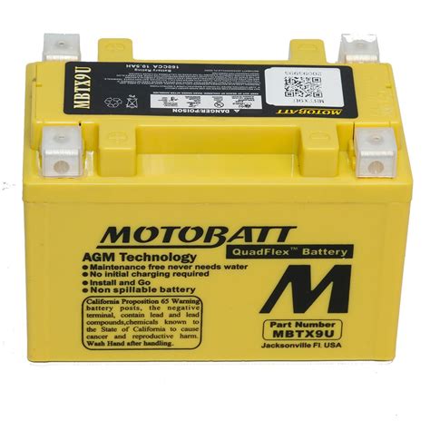 Motobatt MBTX9U AGM Gel Motorcycle Battery For Honda VTR 1000 SP1 00 01