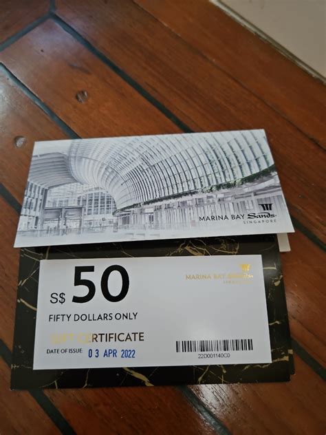 Marina Bay Sands Mbs Vouchers Tickets Vouchers Vouchers On Carousell