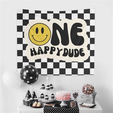 One Happy Dude Backdrop Etsy