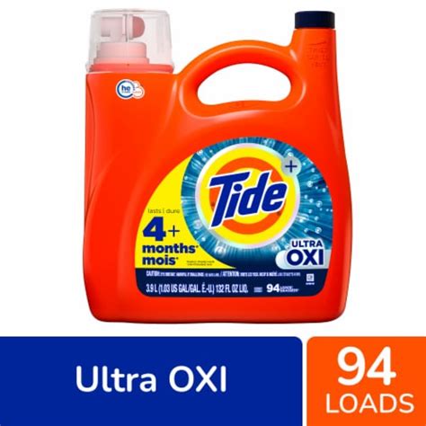 Tide With Ultra Oxi Original Scent Liquid Laundry Detergent Fl Oz