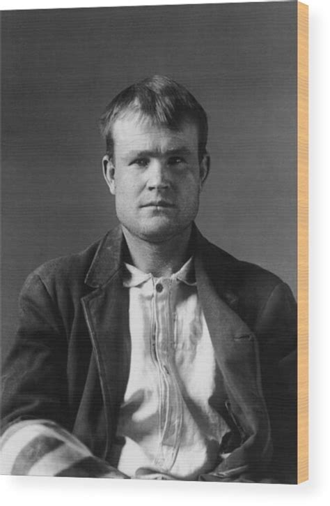 Butch Cassidy Mugshot 1894 Wood Print By War Is Hell Store