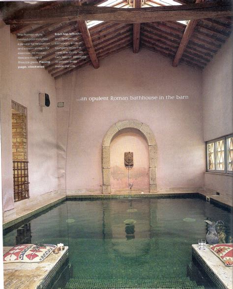 inside an old barn. via old magazine clipping | Jacuzzi interieur ...