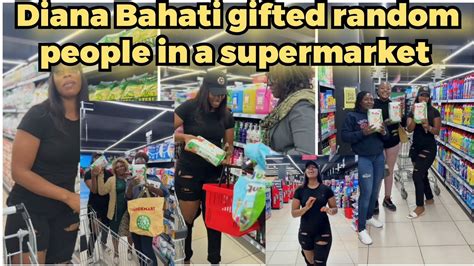 Emotional As Diana Bahati Surprises Random People In The Supermarket