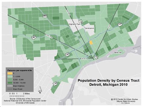 Detroit’s population density | Drawing Detroit