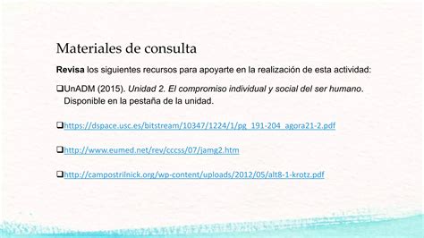 Desarrollo Humano Unidad Dos Evidencia De Aprendizaje Ppt