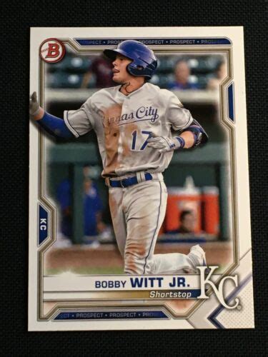 Bobby Witt Jr Rc Bowman Prospects Bp Rookie Card Royals Ebay