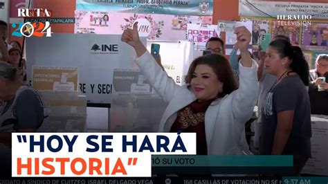 ¡pide Jornada Electoral Pacífica Clara Brugada Emite Su Voto En Casilla De Iztapalapa Youtube