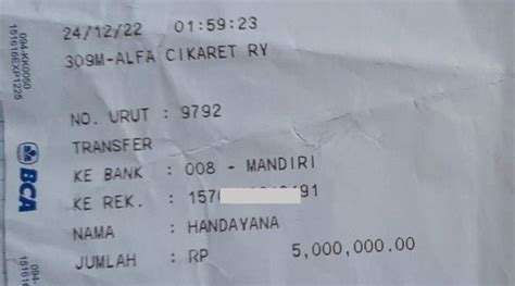 Transfer Via Atm Dari Bca Ke Mandiri Tidak Masuk