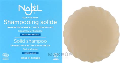 Najel Shampooing Solide Pour Cheveux Normaux Et Secs Makeup Be