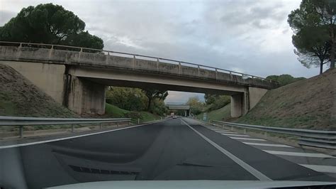 Cam On Board Autostrada Del Sole Bretella A Da San Cesareo A Roma