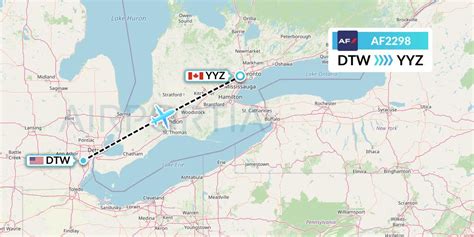 AF2298 Flight Status Air France Detroit To Toronto AFR2298