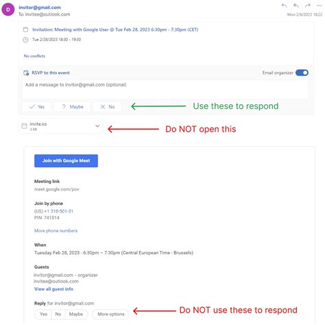 C Mo Gestionar Las Invitaciones De Google Como Usuario De Outlook