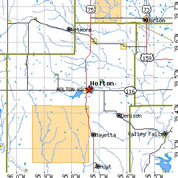 Holton, Kansas (KS) ~ population data, races, housing & economy