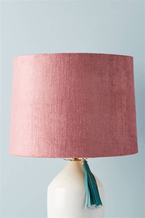 Solid Velvet Lampshade | Velvet decor, Lamp shade, Contemporary lamp shades