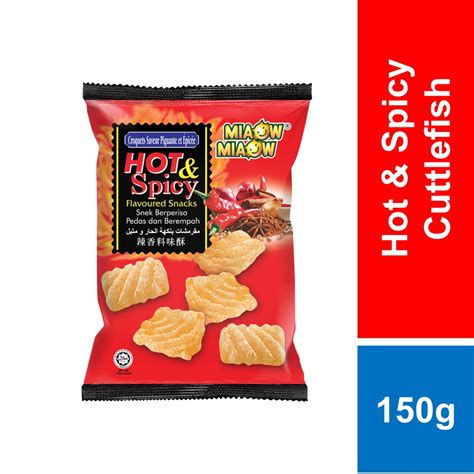 Miaow Miaow Hot Spicy Cuttlefish Crackers G Shopee Malaysia
