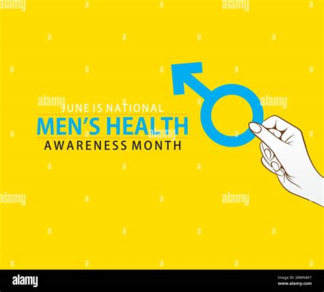 National Mens Health Awareness Month Celebrate In June Poster Or