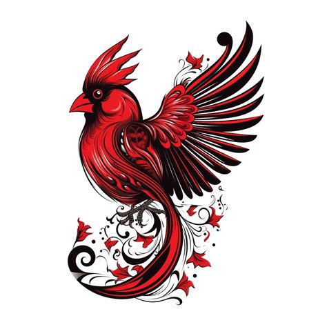 Cardinal Tattoo Cardinal Tattoo Small Tattoo Flash Digital Download ...